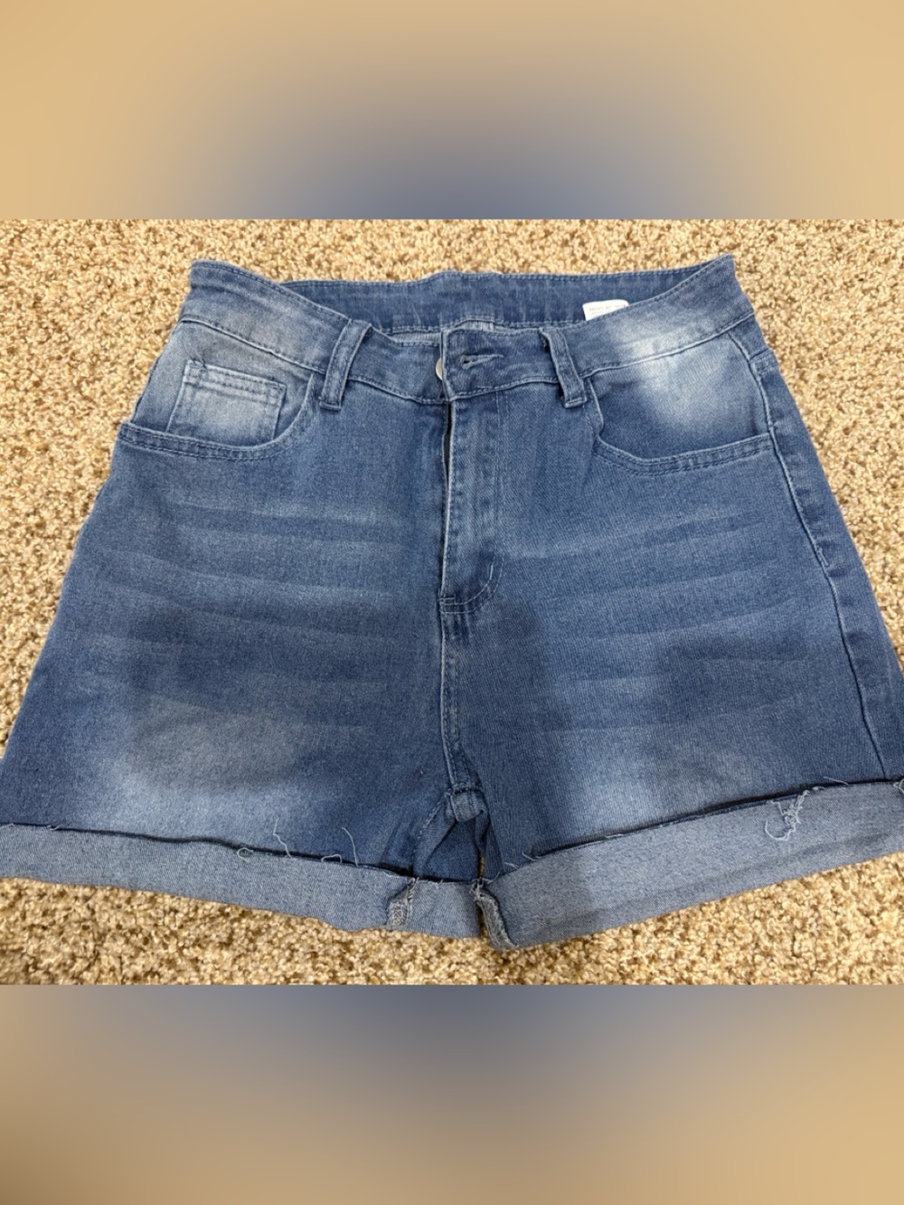 7 Jean Blue Women's Denim Shorts - Classic Casual - Picture 2 of 3